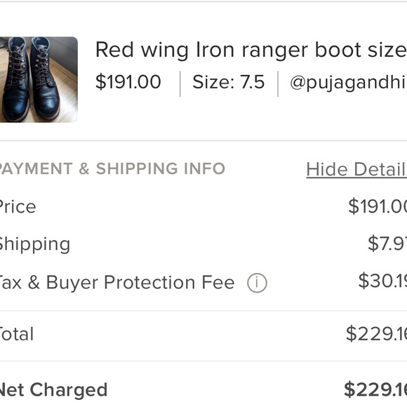 Red wing Iron ranger boot size 7.5 (37.5) - Picture 12 of 12
